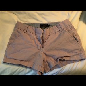 JCrew Lilac Chino Shorts